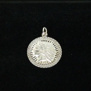 Milor 925 Italy American Indian Chief Pendant